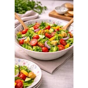 Johnson Bros England 1985 Summer Chintz Round Serving Bowl, 10x3.25”